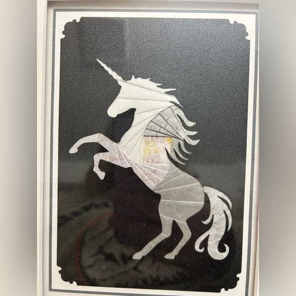 Unicorn Paper Folding Art by Karen Bernard - Picture 4 of 5